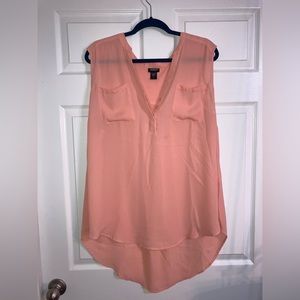 2 for $25 -Torrid sleeveless peach blouse size 2